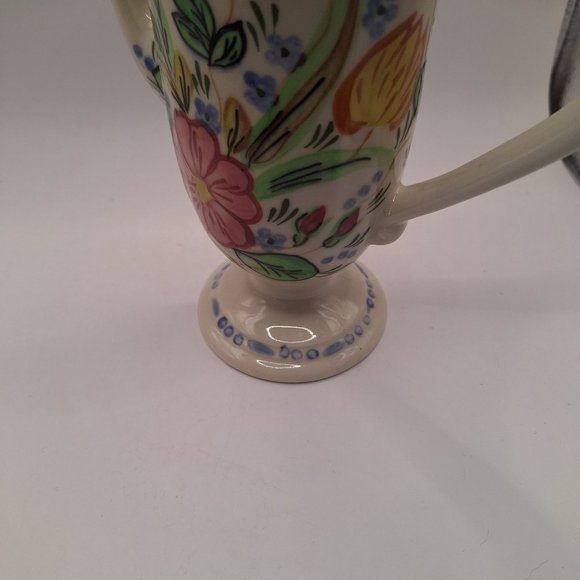 VINTAGE SOUTHERN BLUE RIDGE ROSE MARIE CHOCOLATE POT - Picture 5 of 10